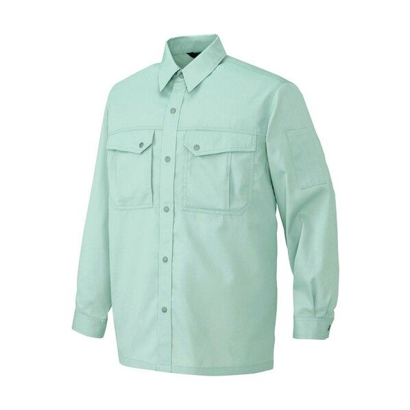 長袖シャツ（男女兼用）（薄地） 003シルバーグレー 4L 5665 1