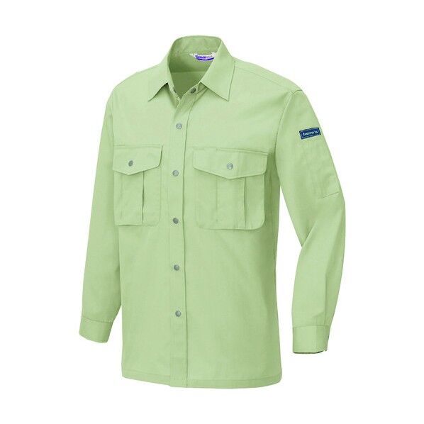 長袖シャツ(男女兼用) 005アースグリーン LL 595 1