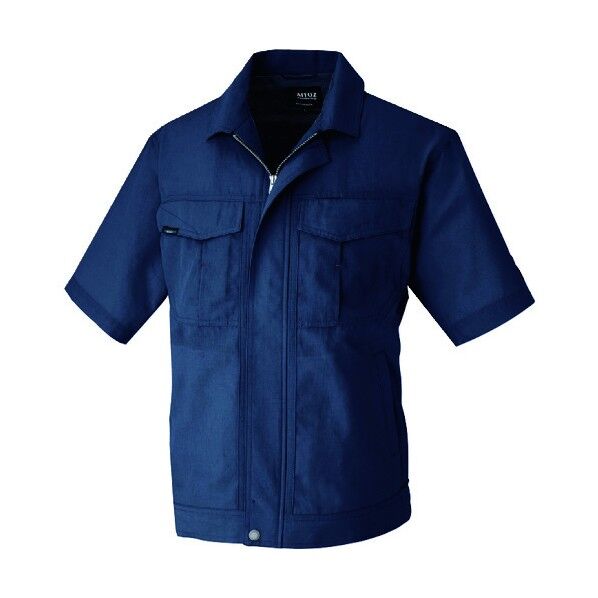 半袖ブルゾン(男女兼用)アジトブロスナインAZ1632-008ネイビー4L 008ネイビー 4L 1632 1