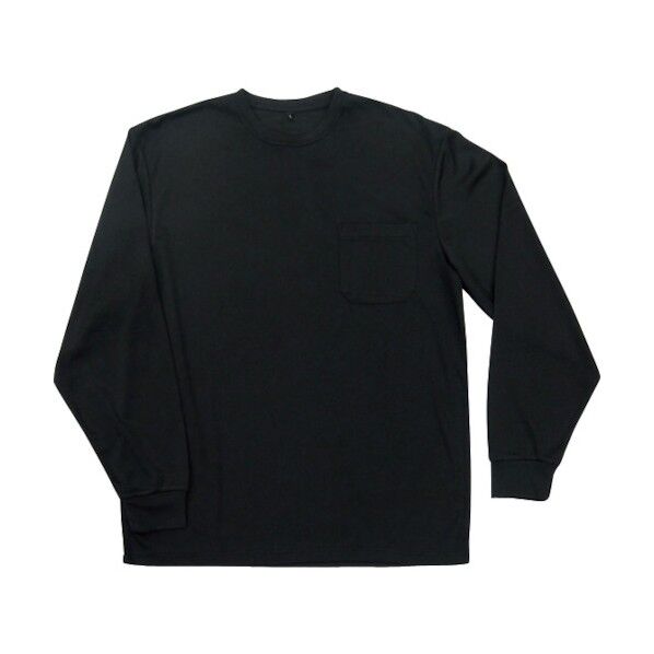 RD-リアルベースドライ長袖丸首(ブラック)M 270459 1点