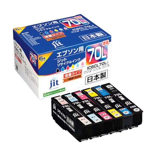 JITインク IC6CL70L対応 JIT-E70L6P 6個