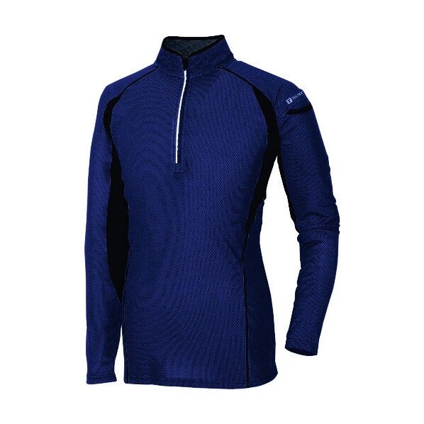 ハーフZIP長袖シャツ 008ネイビー LL 551031 1