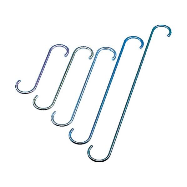 ファンシーSフックストレート(シルバー) 全長200mm ALS-200S 1点