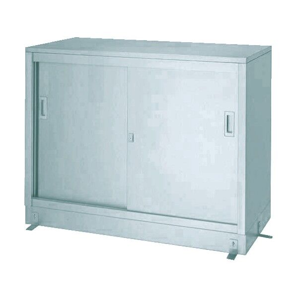 ステンレス保管庫 一段式ベース付 L型