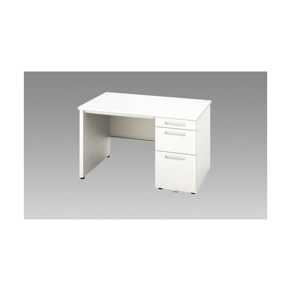 片袖デスク(ロング、パネル脚 XEHH127KP-WH 1点