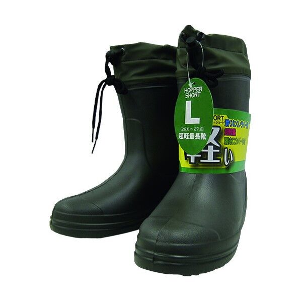 長靴 HOPPER SHORT カーキ S 24~25 214280 1点