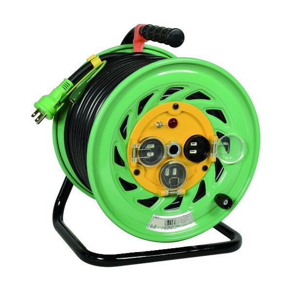 電工ドラム 防雨防塵型100V リペアポッキンドラム アース付