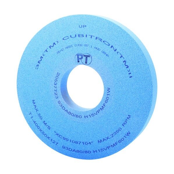 キュービトロン 円筒研削用砥石 高研削タイプ 400X50 93DA80 H15 1点