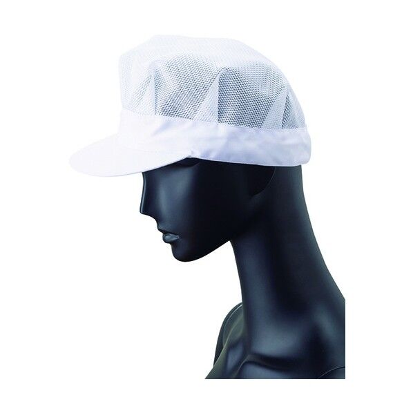 メッシュ八角帽子 ホワイト