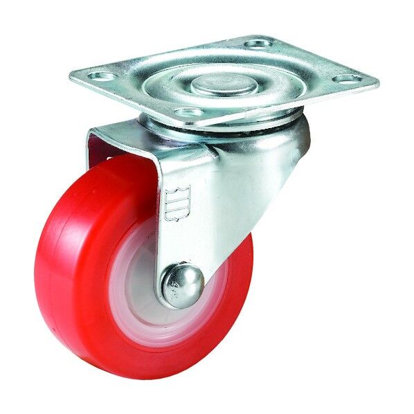 プレート式軽荷重用キャスター 自在 PU 64mm TP3625-01-PLY-TG 1個