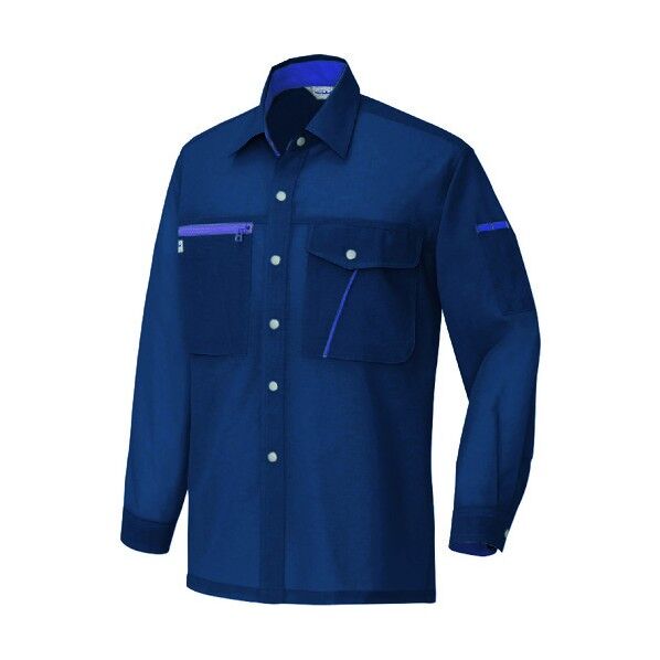 イエッち！おすすめ！！ 長袖シャツ（男女兼用） 008ネイビー 4L 235 1