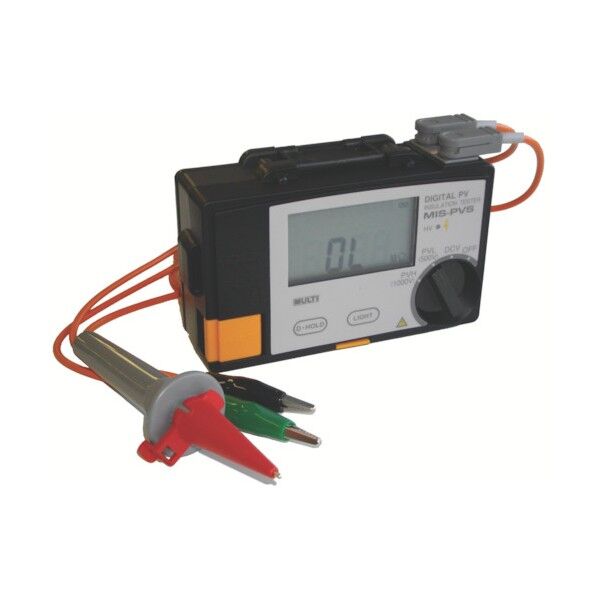 太陽電池パネル対応絶縁抵抗計 190 x 252 x 120 mm MIS-PVS 1