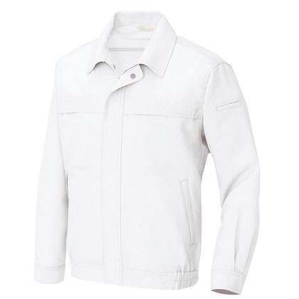 長袖ブルゾン(男女兼用) 001ホワイト L 1230 1点