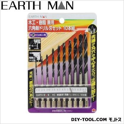 木工・樹脂兼用六角軸ドリル