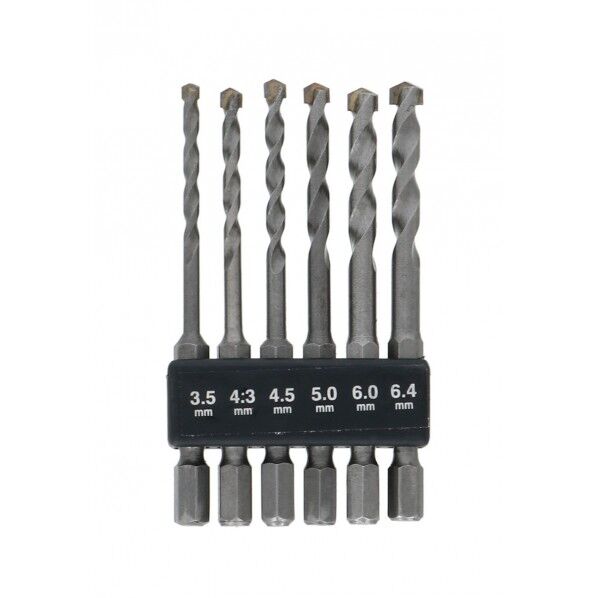 六角軸 コンクリートドリル 6本組
