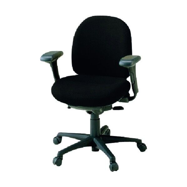 プラス 652842)事務イス 950-2 KD-F27SEL-N BK 1点
