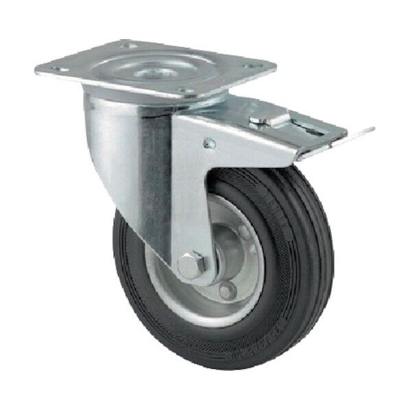 ALPHA (ゴム車) 自在式(トータルロック付)