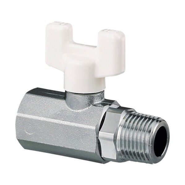 ボールバルブ AE4型 (黄銅) Rcねじ×Rねじ メッキ付