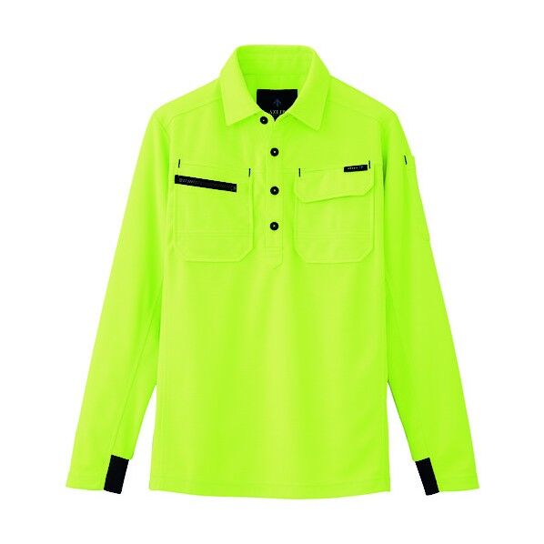 長袖ポロシャツ(男女兼用) 016ライム LL 10608 1