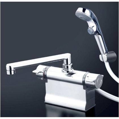 デッキ形サーモスタット式シャワー・フルメッキワンストップシャワーヘッド付