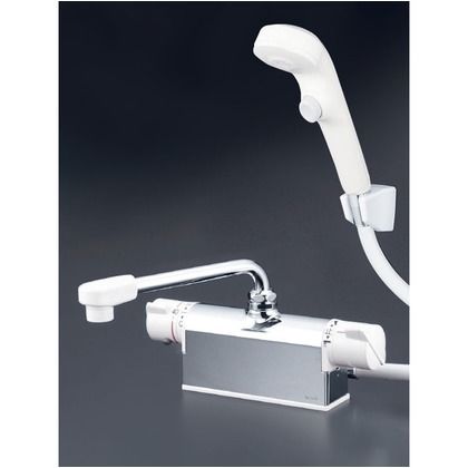 デッキ形サーモスタット式シャワーワンストップシャワーヘッド付(取付ピッチ100mmタイプ) KF771S2 1