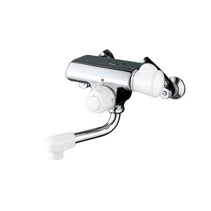 定量止水付ミキシング式混合栓240mmパイプ付 KM155GR24 1