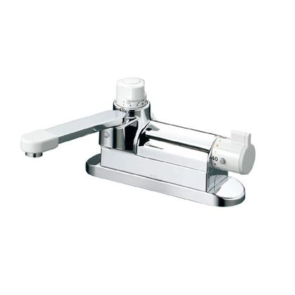 デッキ形定量止水付サーモスタット式混合栓(寒冷地用) KM297ZG 1