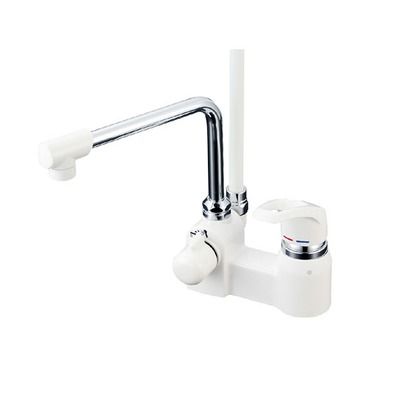 デッキ形シングルレバー式シャワー240mmパイプ付 KF6004R24 1