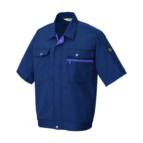 半袖ブルゾン(男女兼用)AZ5371-008ネイビー6L 008ネイビー 6L 5371 1