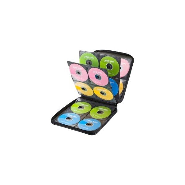 DVD・CDセミハードケース 160枚収納・ブラック FCD-WL160BK 1点