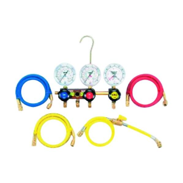 スリーゲージマニホールドキット(R404A、R407C、R507A、R134a)