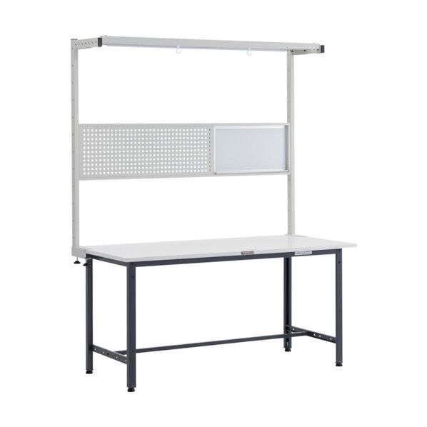 AE型作業台 ツールハンガーフルセット付 DG色 W1500×D900 AE-1509THFS DG 1点