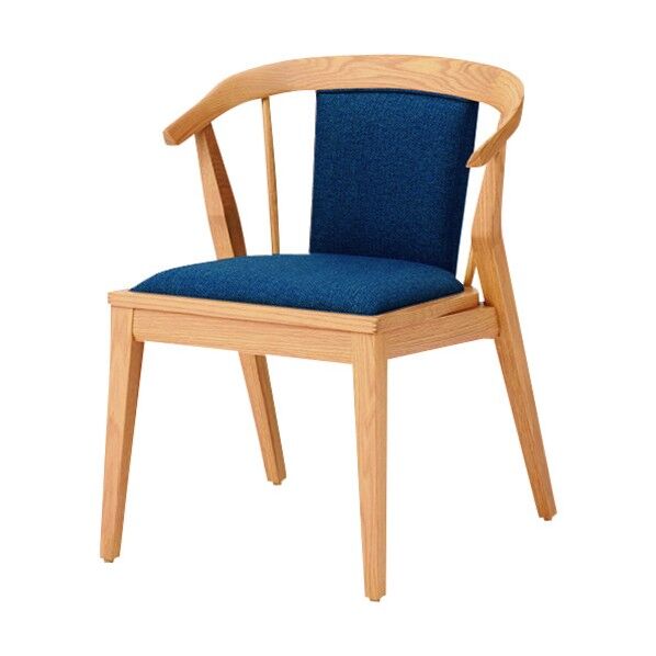 33100)木製チェア アームチェア DC-SG01S BL/NA 1点