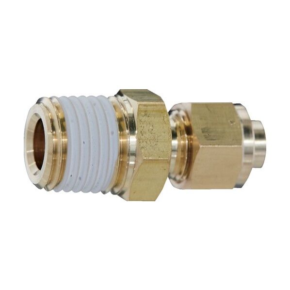 トラスコ クイックシール継手コネクタ 適用チューブ外径1/4 TS-1 1/4-02C 1点...