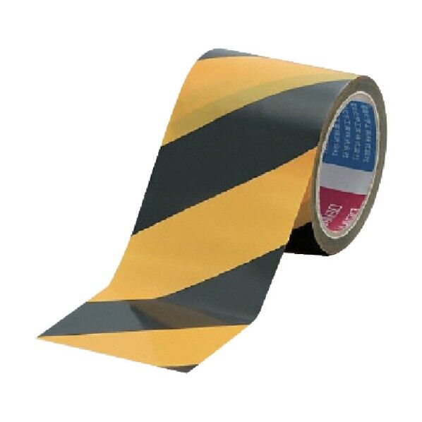 ユニット 手でカットできるトラテープ 黄/黒 90mm幅×25m 864-67 1点...