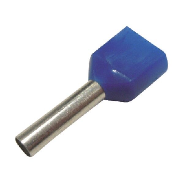 ツインフェルール形端子青 FEI2.5-13X2 100個