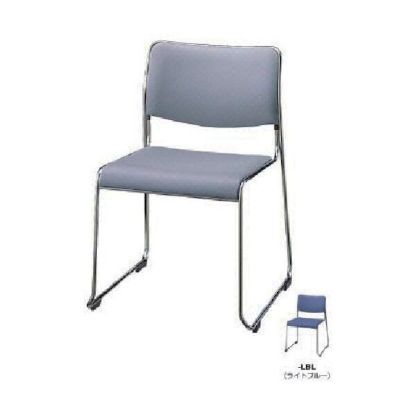 ナイキ 会議用チェア(ループ脚タイプ) E854-LBL 1