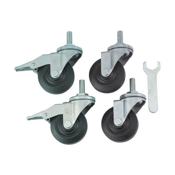 作業台用キャスターセットΦ100ゴム車