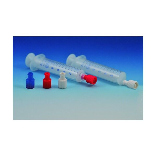 シリンジキャップ青 H20414 100個