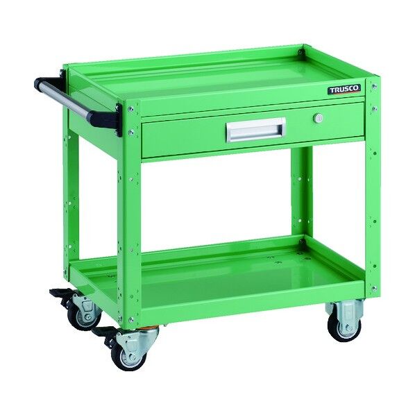 イーグルワゴン 600X400 引出付 ウレタン車輪 ヤンググリーン EGW-662VU-YG 1点