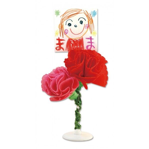 手づくりカーネーションメモスタンド
