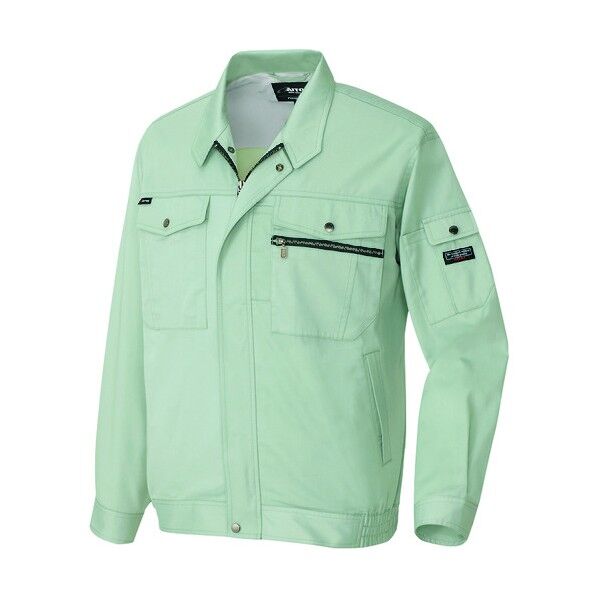 長袖サマーブルゾン（男女兼用） 005アースグリーン 4L 3230 1