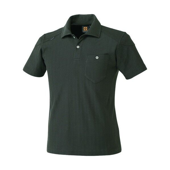 ヘリンボーン半袖ポロ アーミー 4Lサイズ G-9137-29-4L 1点