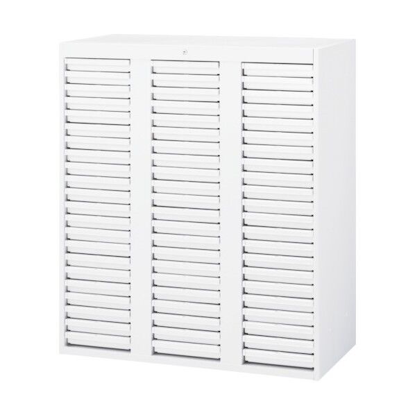 施錠機能付トレーキャビネットA4浅型タテ450D 5-821-9112 1点