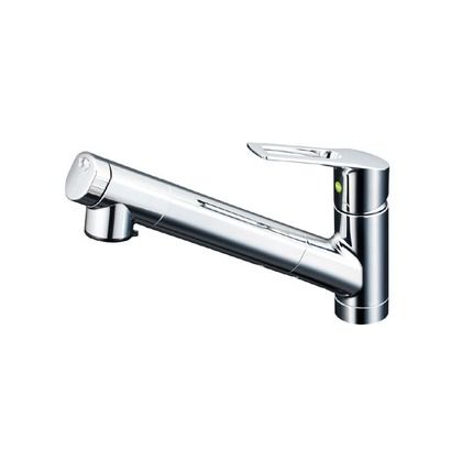 浄水器内蔵シングルレバー式シャワー付混合栓(eレバー)