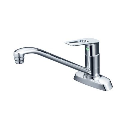 流し台用シングルレバー式混合栓 200mmパイプ付(eレバー)(寒冷地用)