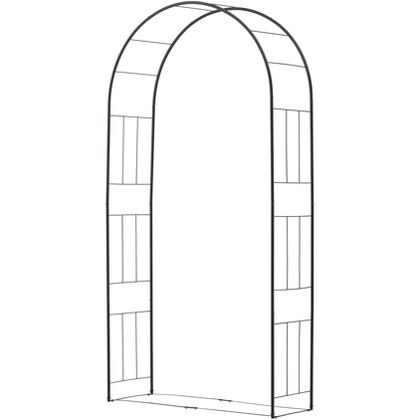 タカショー クライミングアーチ ブラック 約幅110cm×奥行40cm×高さ241cm GSTR-RC07...