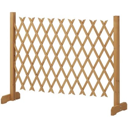 伸縮ナチュラルフェンススタンド式 120X90 ナチュラル 約幅120cm×奥行32cm×高さ90cm WTF-1209N 1