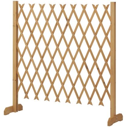 伸縮ナチュラルフェンススタンド式 120X120 ナチュラル 約幅120cm×奥行32cm×高さ120cm WTF-1212N 1