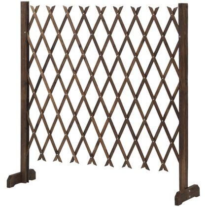 伸縮焼磨きフェンススタンド式 120X120